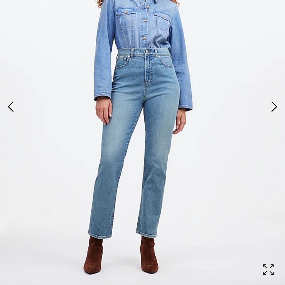 NWT Madewell '90s straight crop jean in heathcote wash